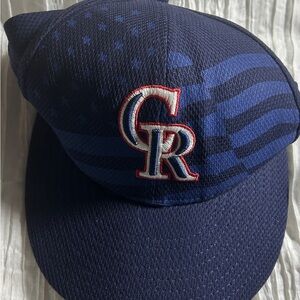New Era 59fifty Colorado Rockies Stars and Stripes Hat.